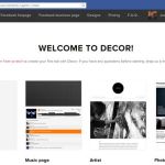 Decor Tab Creator, servicio web gratuito para diseñar páginas de fans en Facebook