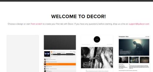 Decor Tab Creator, servicio web gratuito para diseñar páginas de fans en Facebook