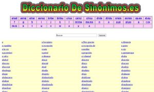 Diccionario de sinónimos