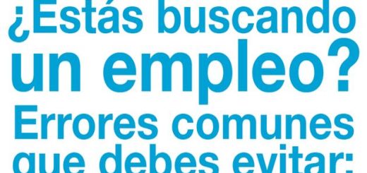 Una infografía en español que nos enseña 20 errores comunes en la búsqueda de empleo