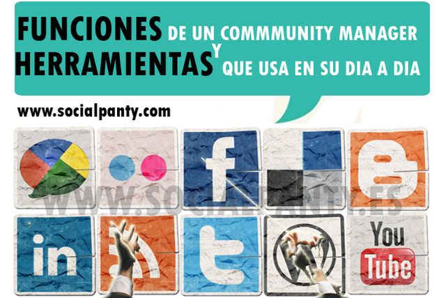 Infografía para descubrir las funciones de un Community Manager y las herramientas que utiliza