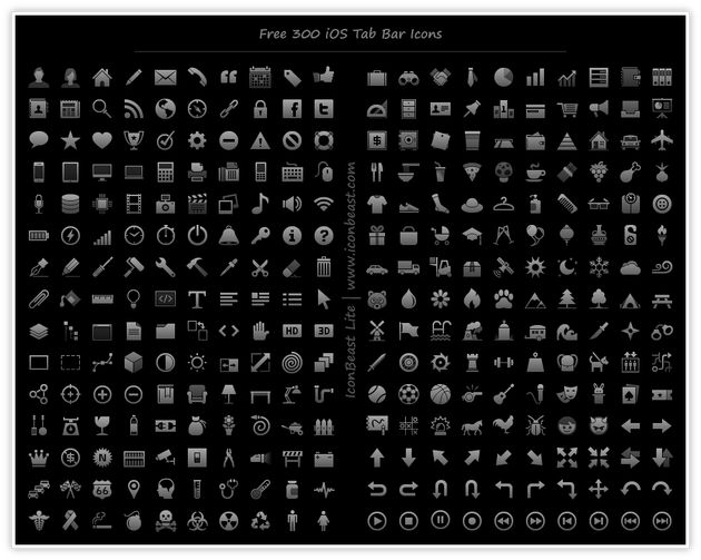 IconBeast Lite, 300 iconos gratuitos para los desarrolladores de apps para iOS