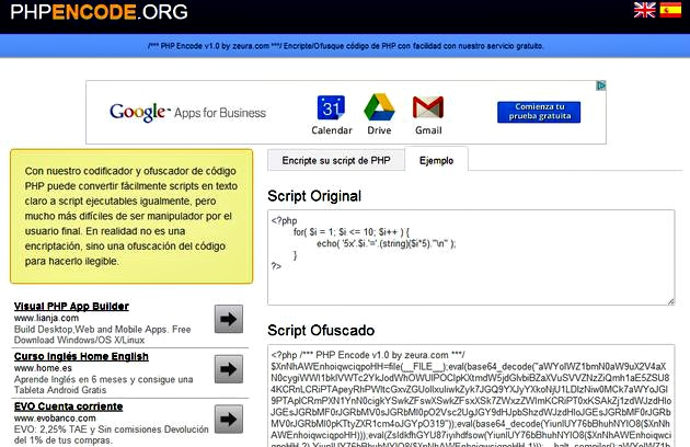 PHP Encode, herramienta web gratuita para ofuscar tu código PHP