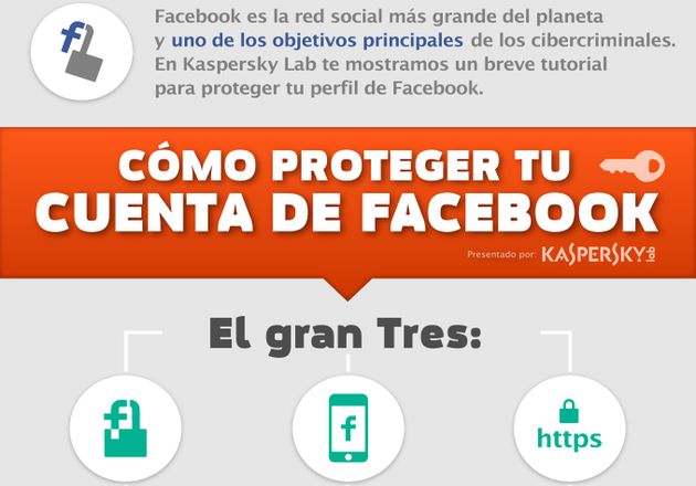 Una infografía en español que nos enseña a proteger nuestro perfil de Facebook