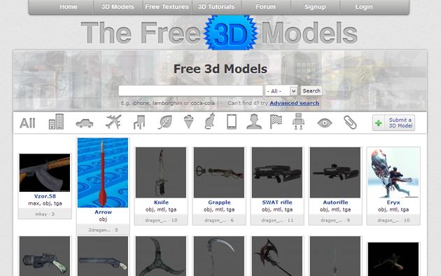 The Free 3D Models, cientos de modelos 3D gratuitos para descargar