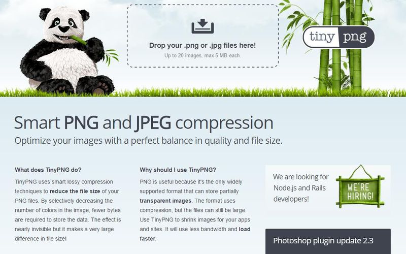 TinyPNG: utilidad web gratuita para optimizar imágenes PNG