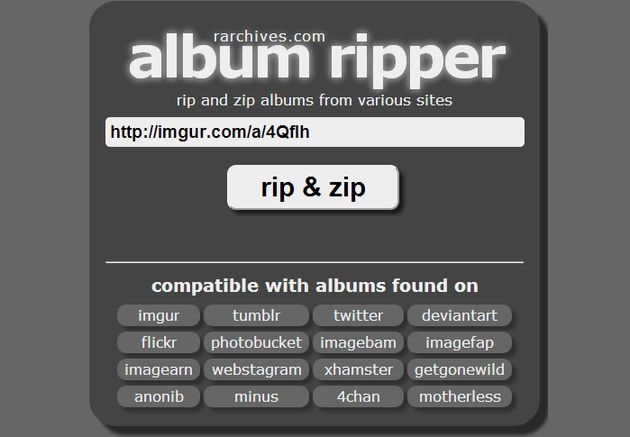 Album Ripper: web para descargar lotes de imágenes de múltiples sitios
