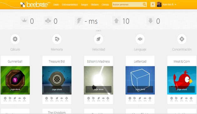 Beebrite: entrena tu cerebro con esta completa selección de juegos en español