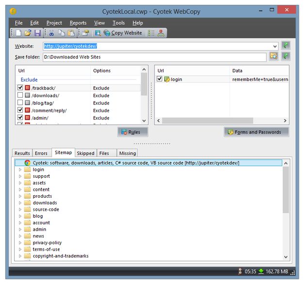 Cyotek WebCopy: descarga a tu PC sitios web completos para ver offline