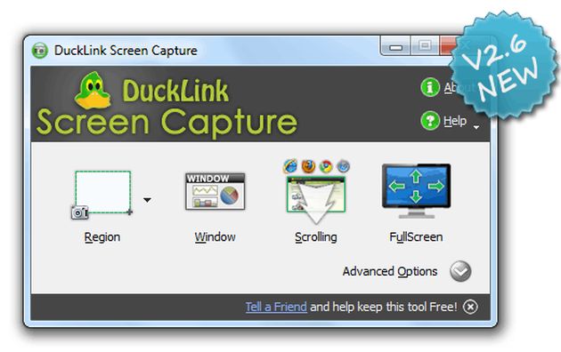 DuckCapture, práctico software gratuito para tomar screenshots