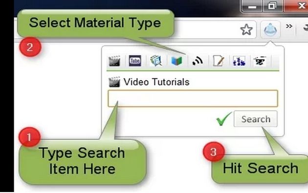 Education Material Search, una extensión de Chrome para buscar tutoriales y material educativo