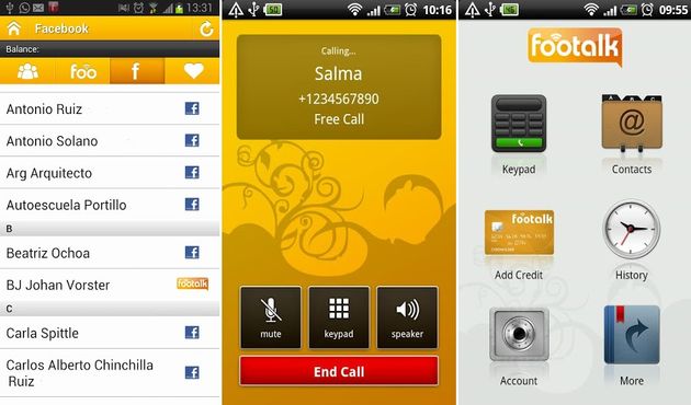 FooTalk: llama gratis a tus contactos de Facebook desde Android e iOS