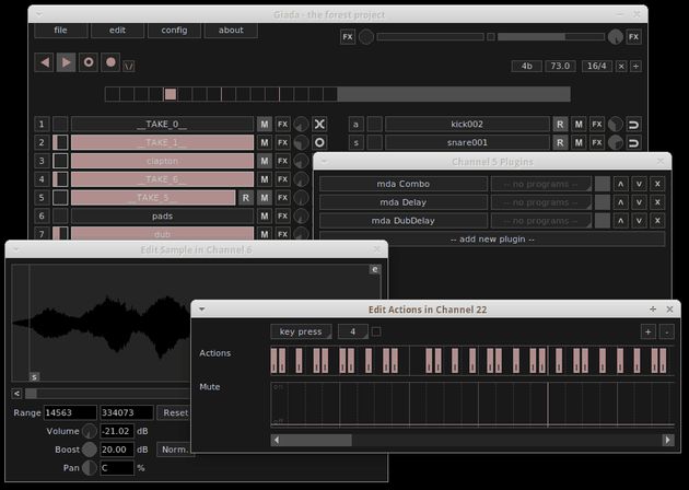 Giada, reproductor musical gratuito y multiplataforma para DJs y músicos