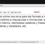 Goformat: dar formato a textos, contar caracteres y palabras, convertir a mayúsculas, eliminar espacios y más