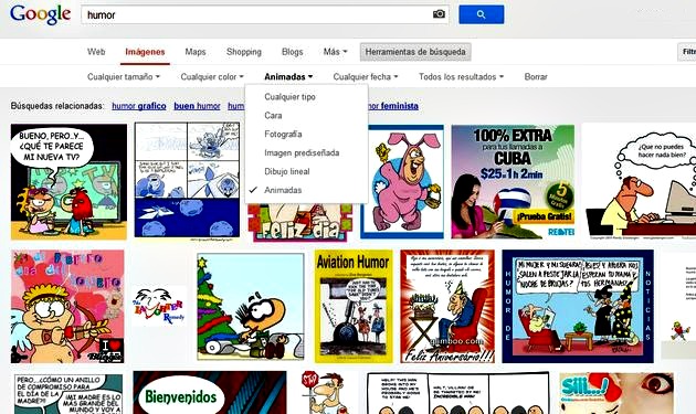 Google Images habilita la búsqueda de imágenes animadas en formato GIF