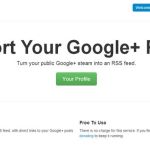 Googomi, genera un feed RSS con tus actualizaciones públicas de Google+