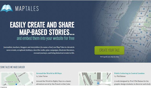 Map Tales, crea historias o narra hechos ubicándolos sobre el mapa