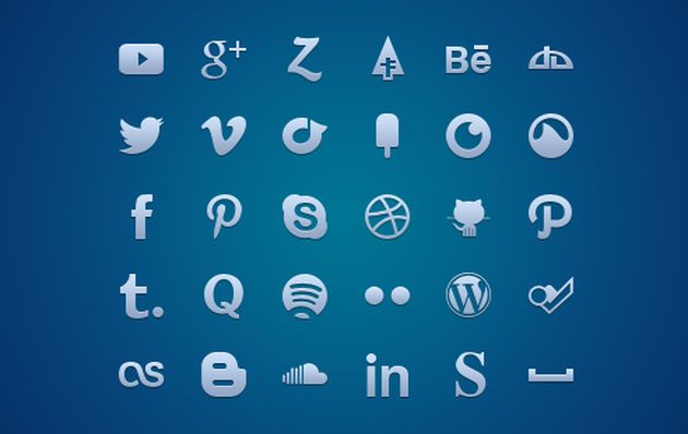 Media Glyph: set de iconos sociales gratuitos y en múltiples formatos