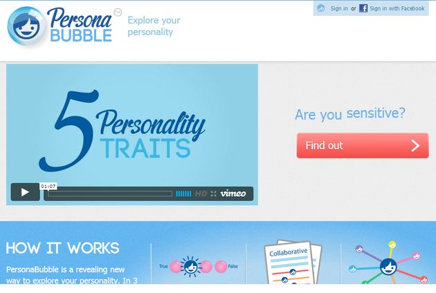 PersonaBubble, diferentes tests online para conocer mejor tu personalidad