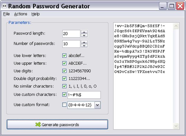 RandPass: un sencillo y práctico generador de contraseñas seguras en versión portable