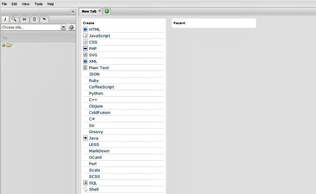 ShiftEdit: editor online de código para diferentes lenguajes de programación