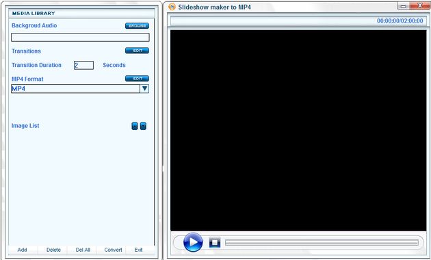 Slideshow Maker To MP4 Converter: crea pases de diapositivas con fotos, sonidos y transiciones para exportar a MP4
