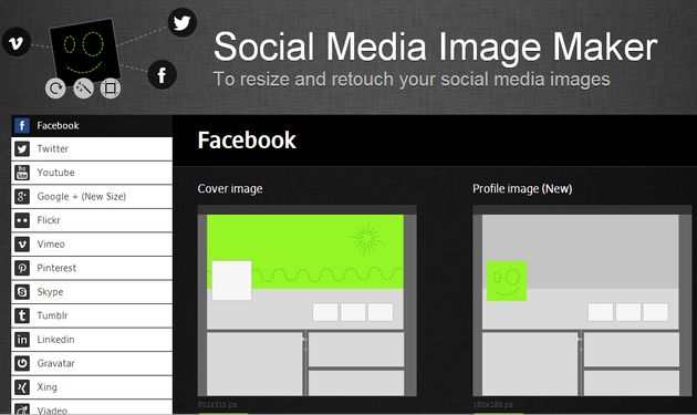 Social Media Image Maker: crear gratis imágenes para perfiles sociales