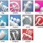 Sparkling Social Media Icons, un set con 16 bonitos iconos sociales en diferentes tamaños y formatos