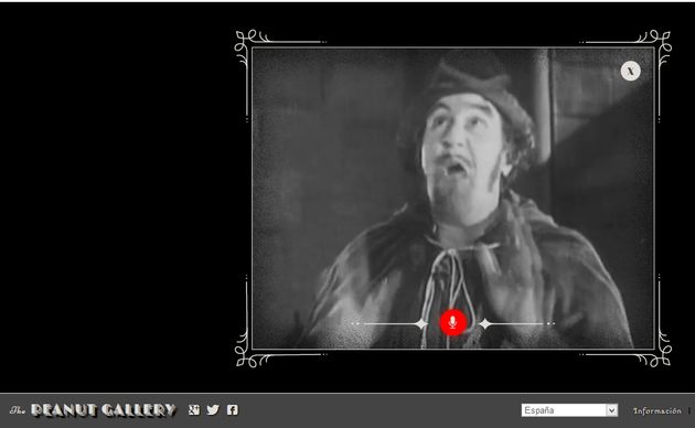 The Peanut Gallery: subtitula películas mudas, en blanco y negro, con tu voz y Google Chrome