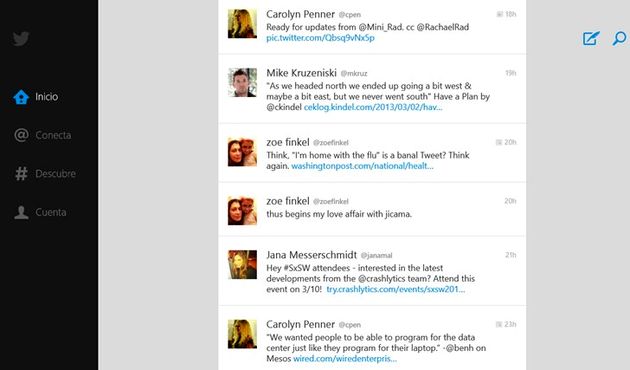 Ya disponible la aplicación oficial de Twitter para Windows 8 y 10
