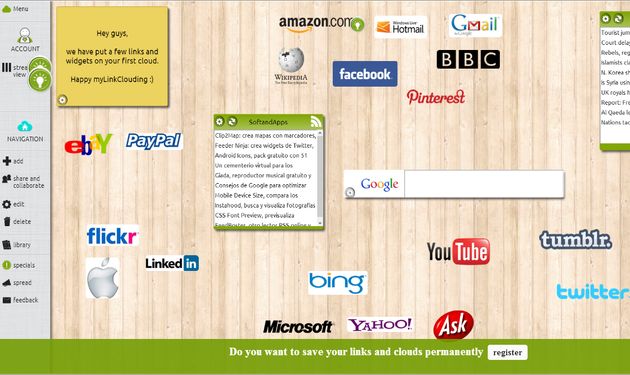myLinkCloud, una alternativa a iGoogle como página de inicio