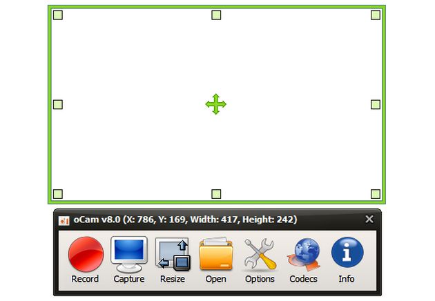oCam, software gratuito para captura de pantalla y grabación de screencasts