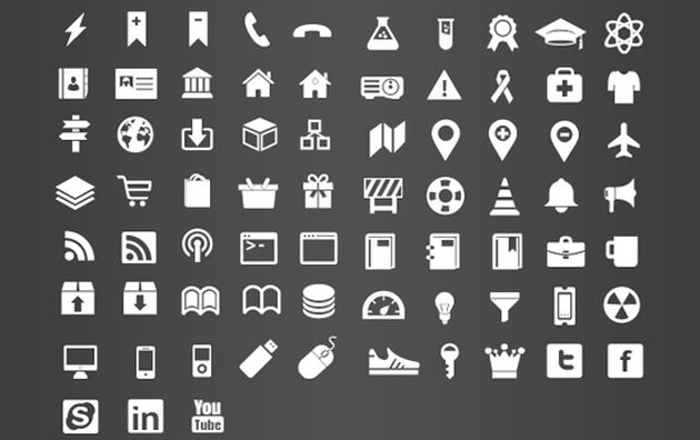 375 iconos vectoriales gratuitos optimizados para Retina Display