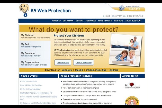 K9 Web Protection, app gratuita multiplataforma para control parental