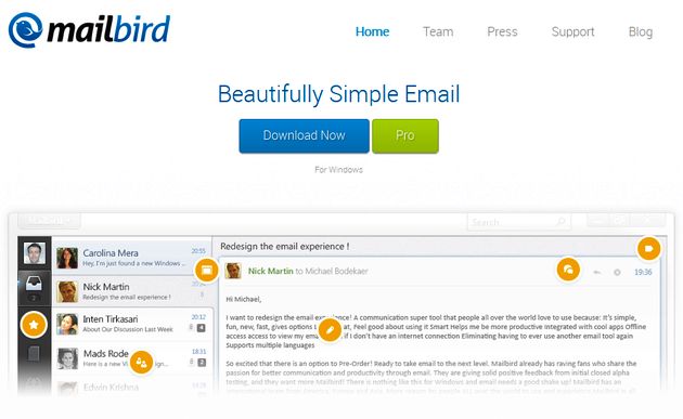 Mailbird, un atractivo cliente de Escritorio para el correo de Gmail