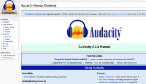 audacity manual audacity manual