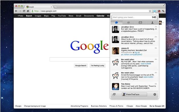 Notifier for Twitter, notificaciones y cliente Twitter para Chrome