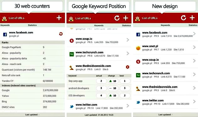 SEO SERP, detallados análisis SEO de tus sitios en Android