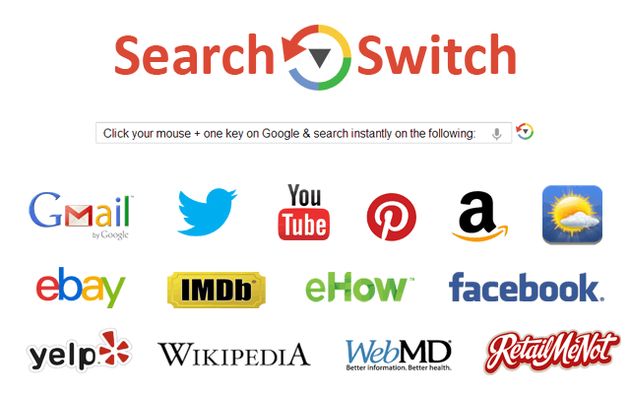 Search Switch, plugin para buscar en 14 sitios distintos desde Google