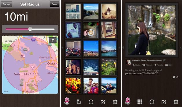 Vizible, visualiza las fotos próximas a tu ubicación publicadas en Twitter (iOS)