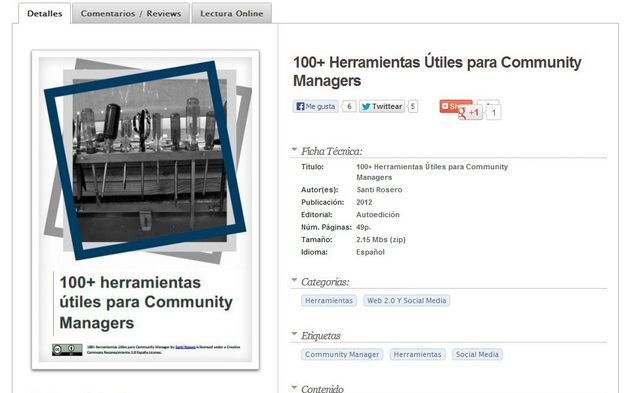 Ebook gratuito: 100+ Herramientas Útiles para Community Managers