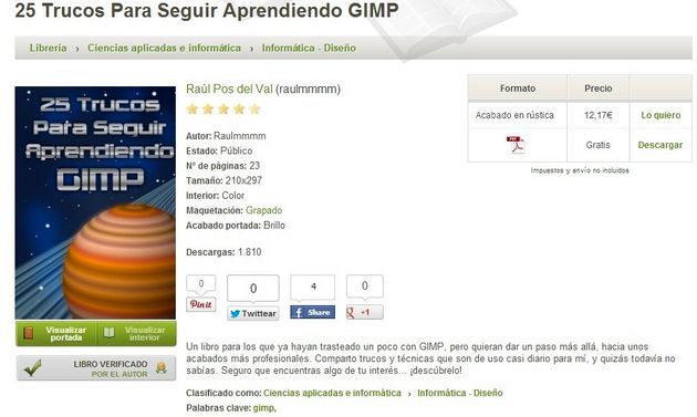 Ebook gratis: 25 Trucos Para Seguir Aprendiendo GIMP