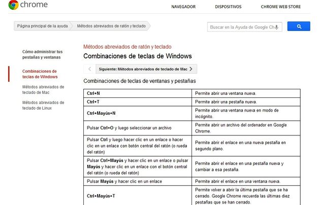 Todos los atajos de teclado en Chrome para agilizar el trabajo