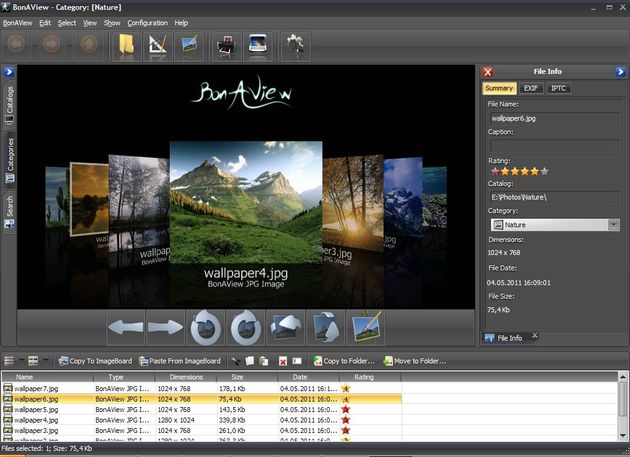 BonAView: visualizador, gestor y editor de imágenes para Windows