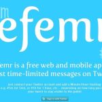 Efemr, publica tweets que dejan de ser públicos tras un tiempo