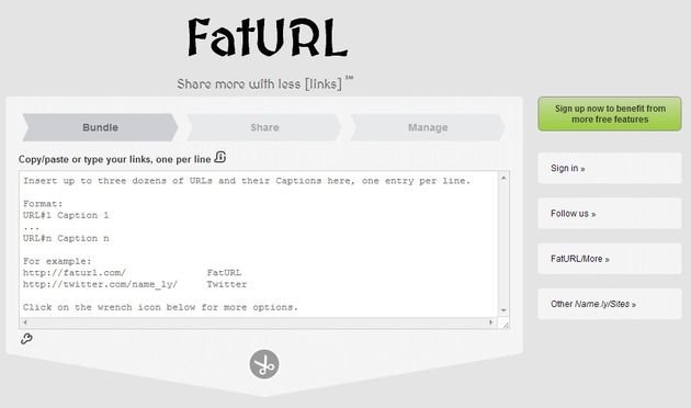 FatURL, la forma más completa de compartir múltiples enlaces