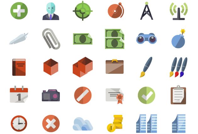 Flat icons, impresionante pack con más de 3600 iconos gratuitos