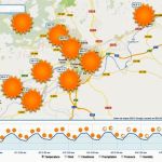 Isitsunshine, mapa con la previsión meteorológica mundial o local