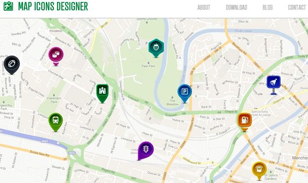 Map Icons Designer, 200 iconos gratuitos para el diseño de mapas