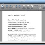 PDF to Word Free, software para convertir PDF a DOC y TXT